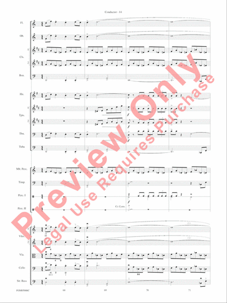 Battle of the Heroes (from Star Wars: Episode III Revenge of the Sith) Full Orchestra scores gallery preview page 17