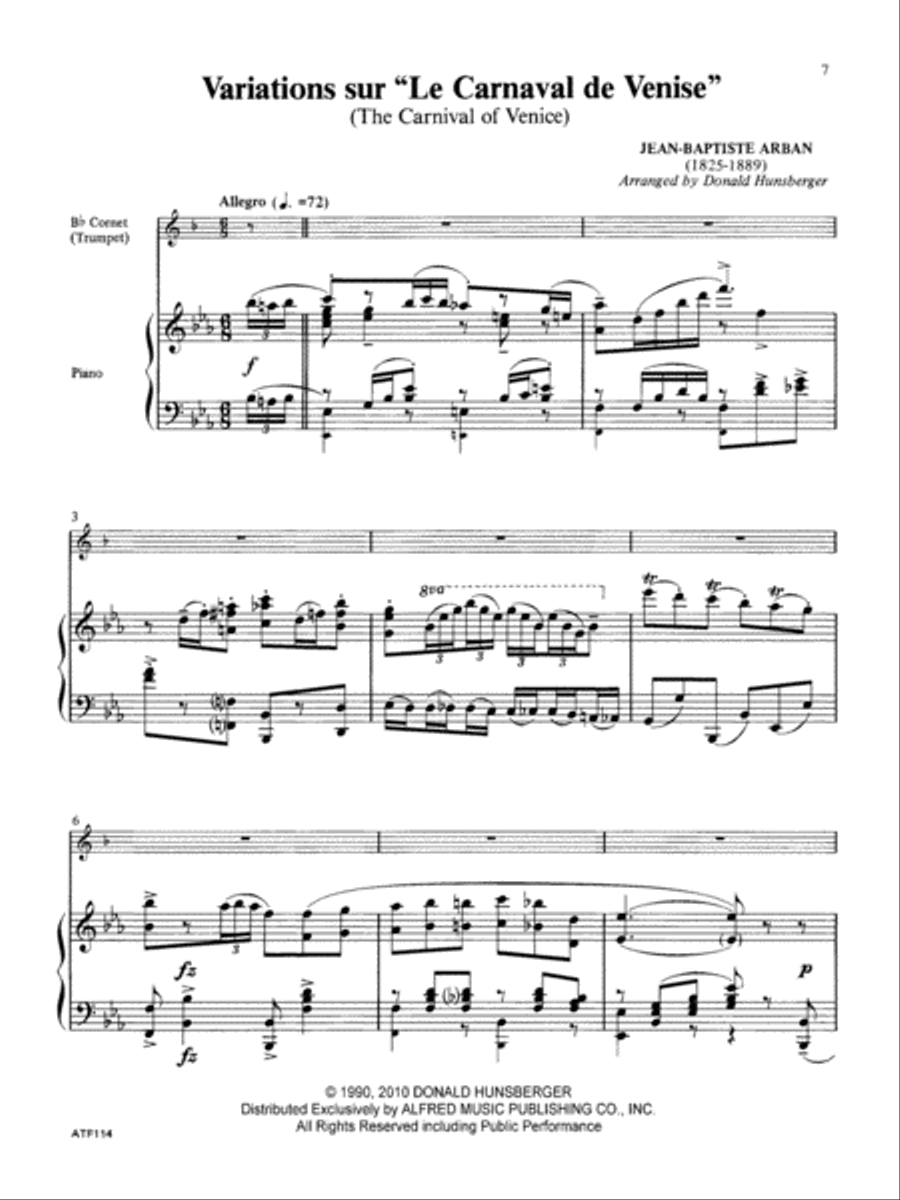 Carnaval Cornet scores gallery preview page 7