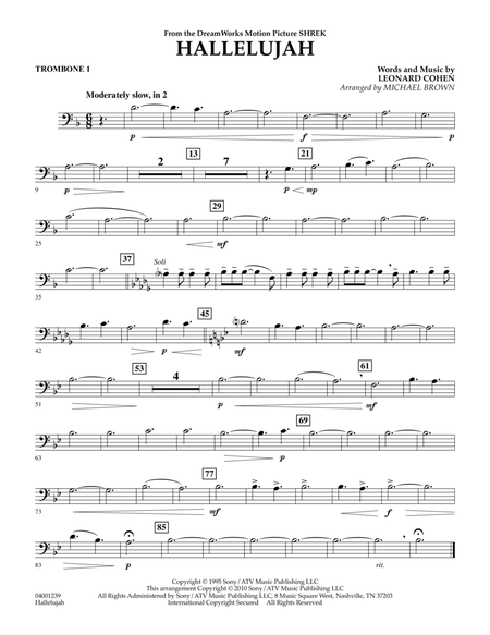 Hallelujah - Trombone 1