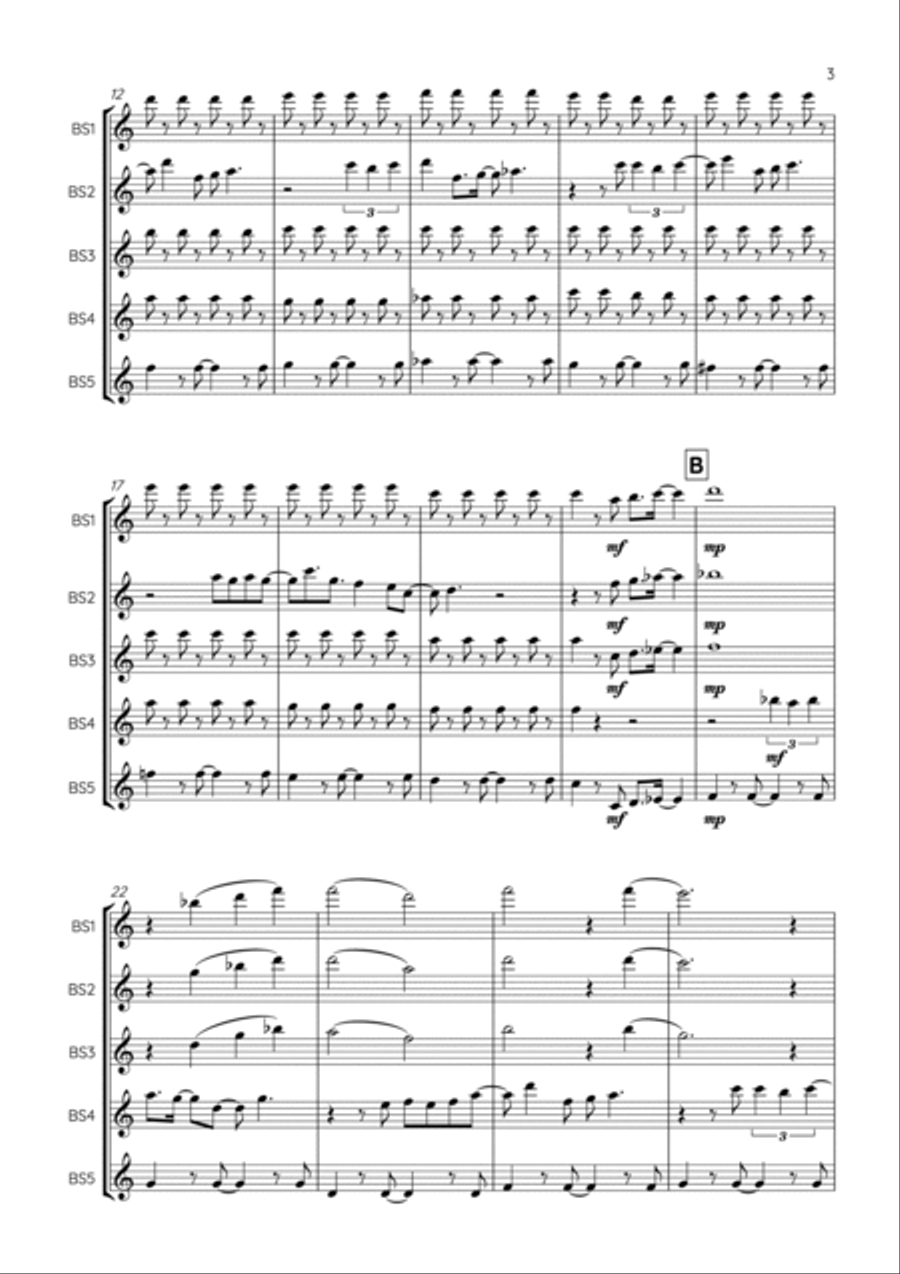 God Only Knows God Only Knows Woodwind Quintet scores gallery preview page 3