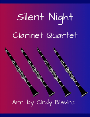Book cover for Silent Night, for Clarinet Quartet