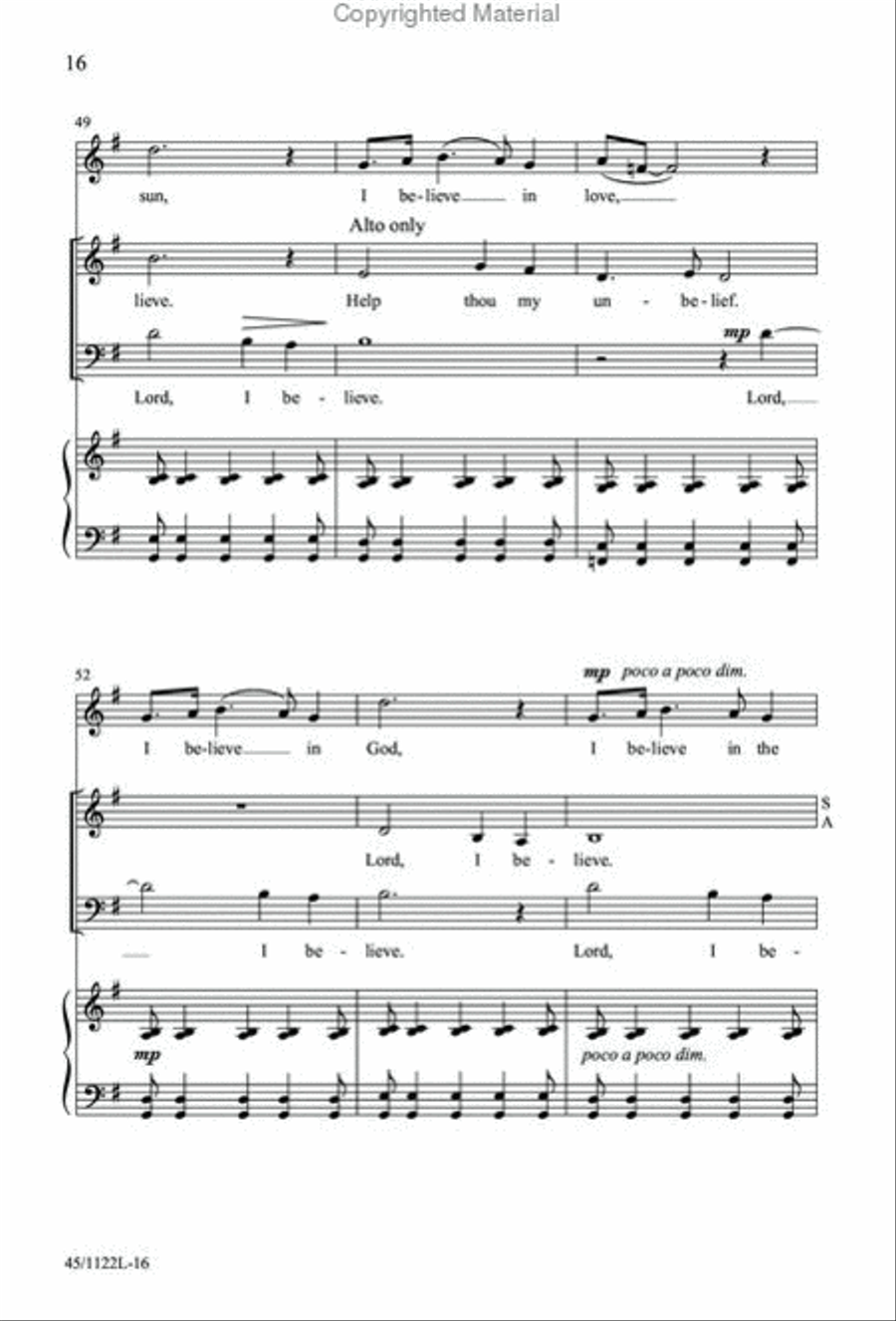 One-Rehearsal Anthems, Vol. 2 3-Part scores gallery preview page 16