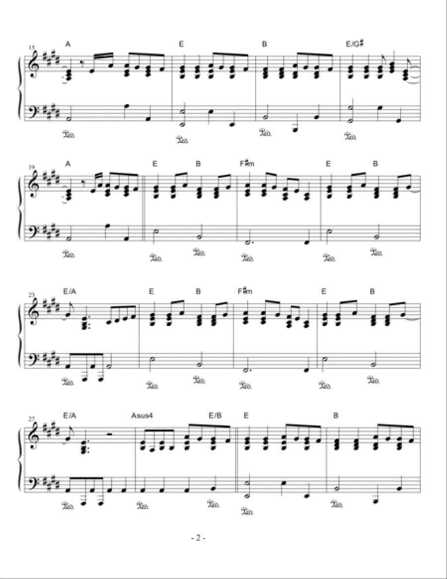 Here I Am To Worship Easy Piano scores gallery preview page 2