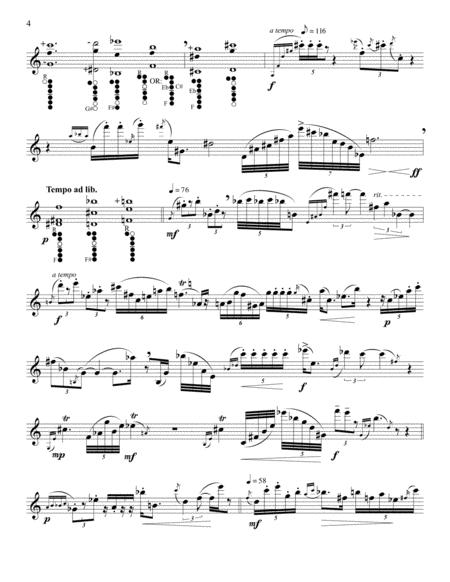 [Flaherty] Three Pieces for Clarinet