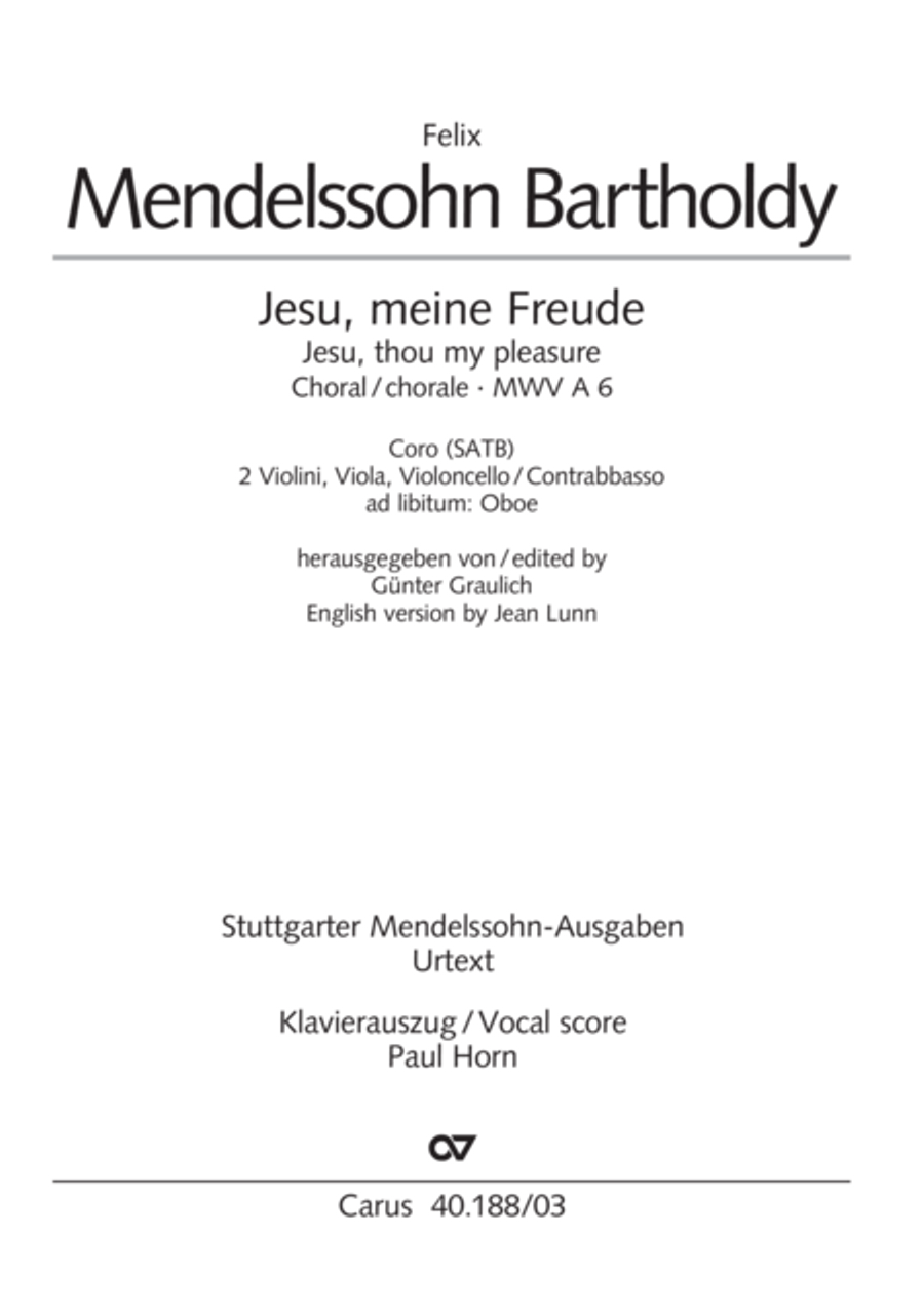 Jesu, thou my pleasure 4-Part scores gallery preview page 2