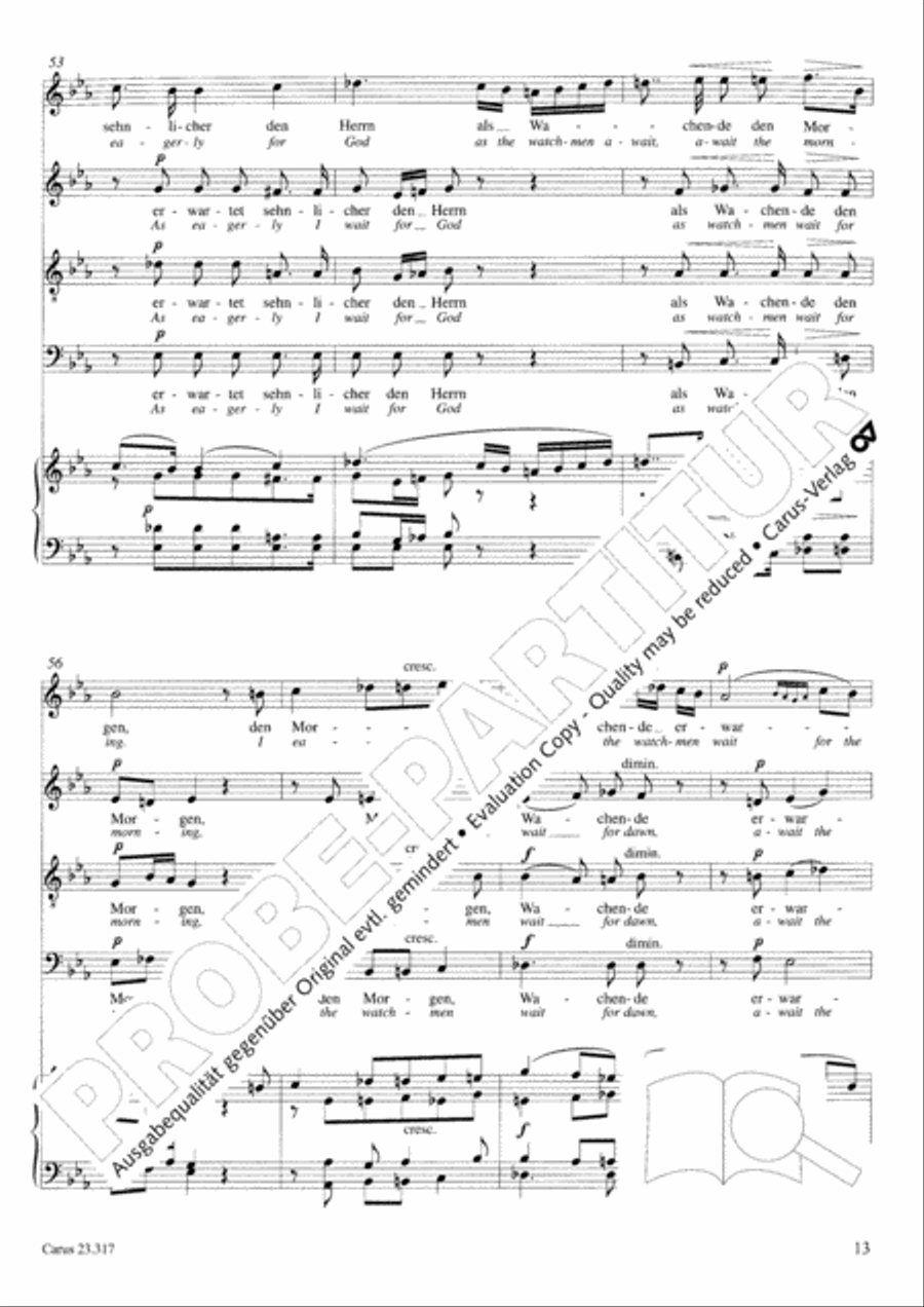 Psalm 130 4-Part scores gallery preview page 14