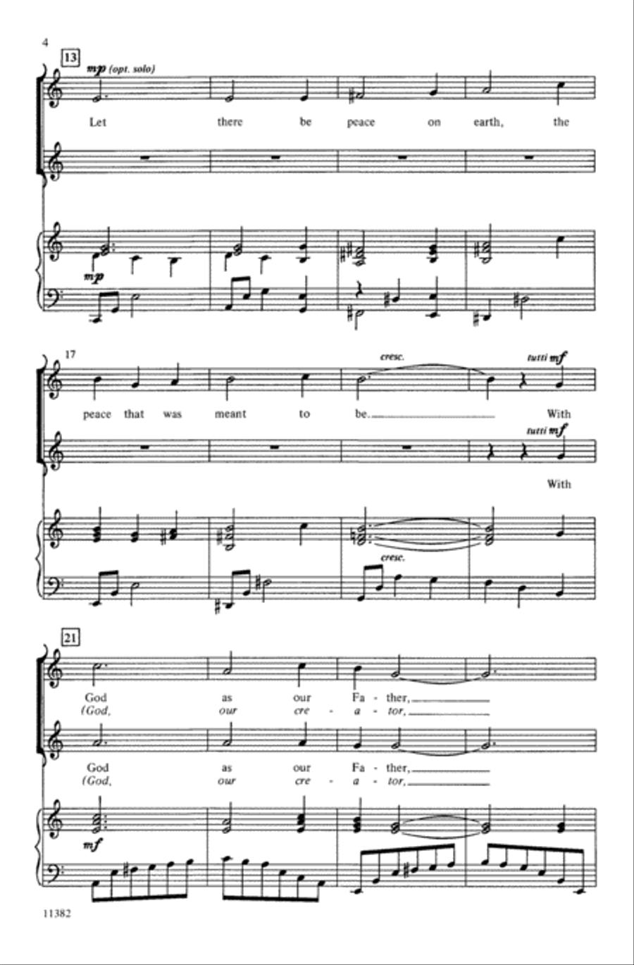 Let There Be Peace on Earth 2-Part scores gallery preview page 10