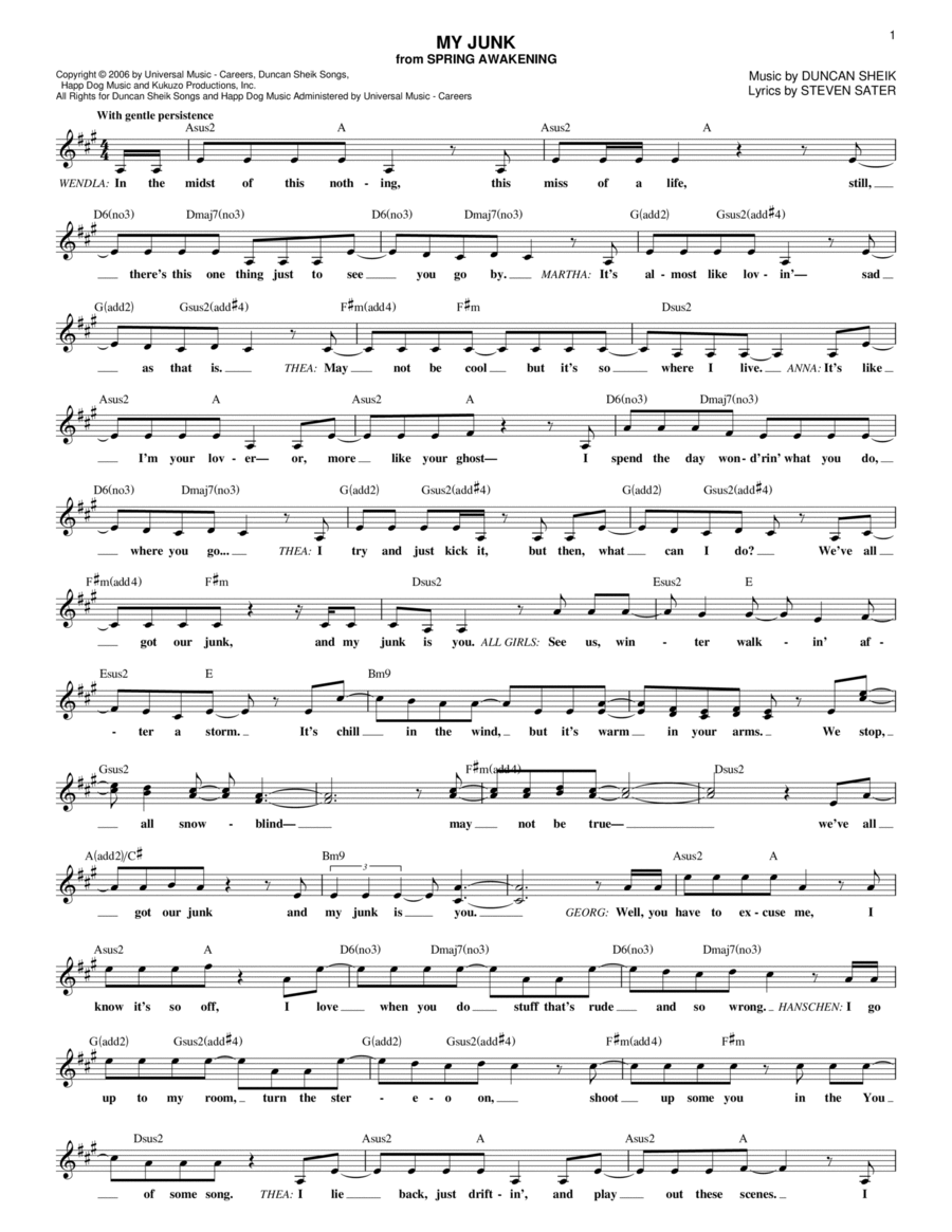 My Junk Piano scores gallery preview page 1