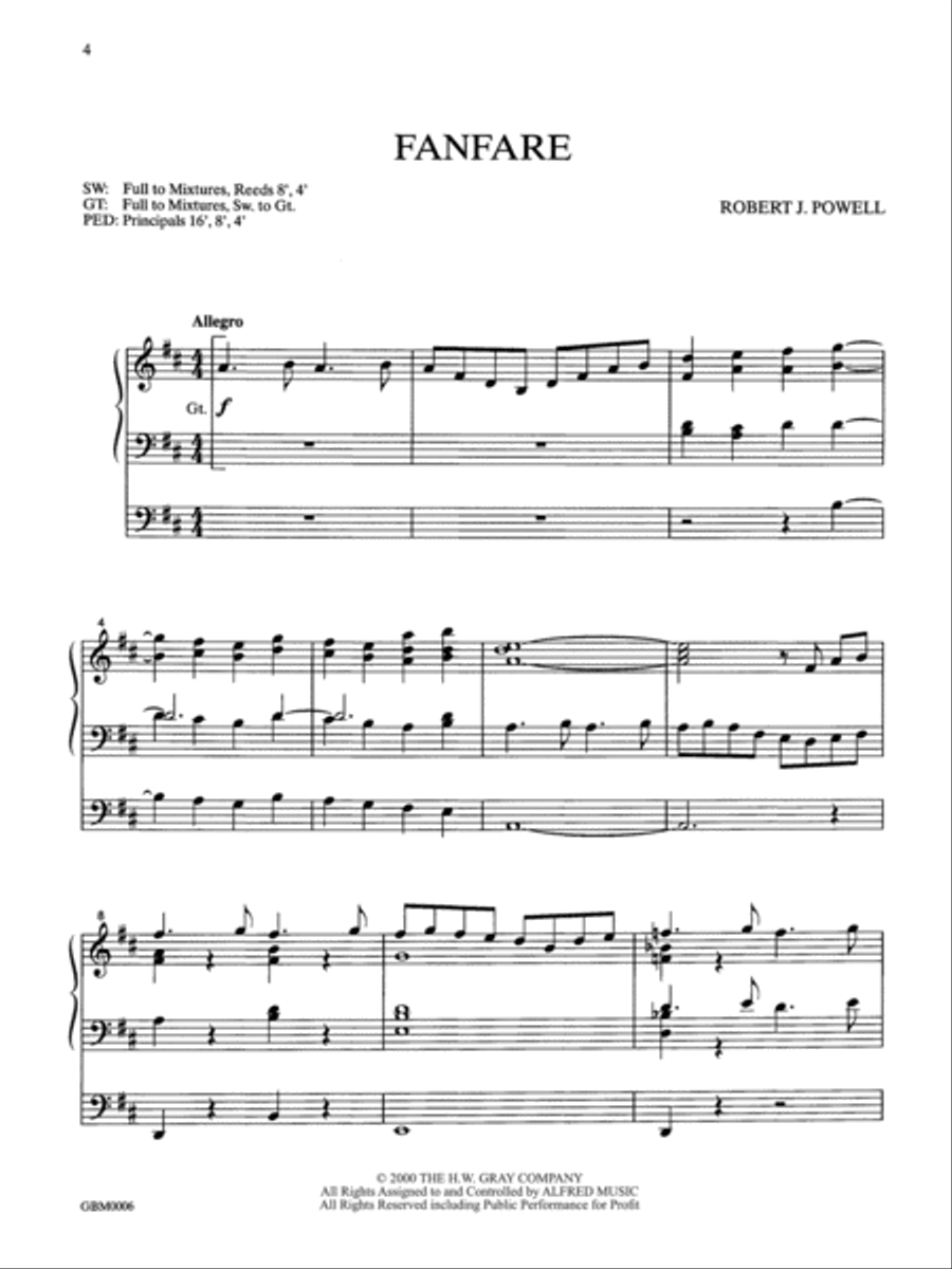 Organ Music for Meditation and Praise Organ scores gallery preview page 3