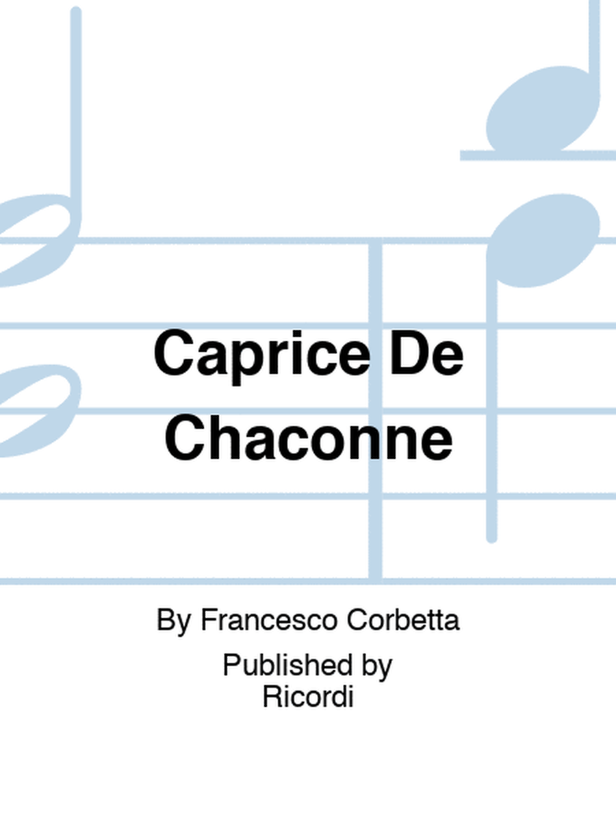 Caprice De Chaconne