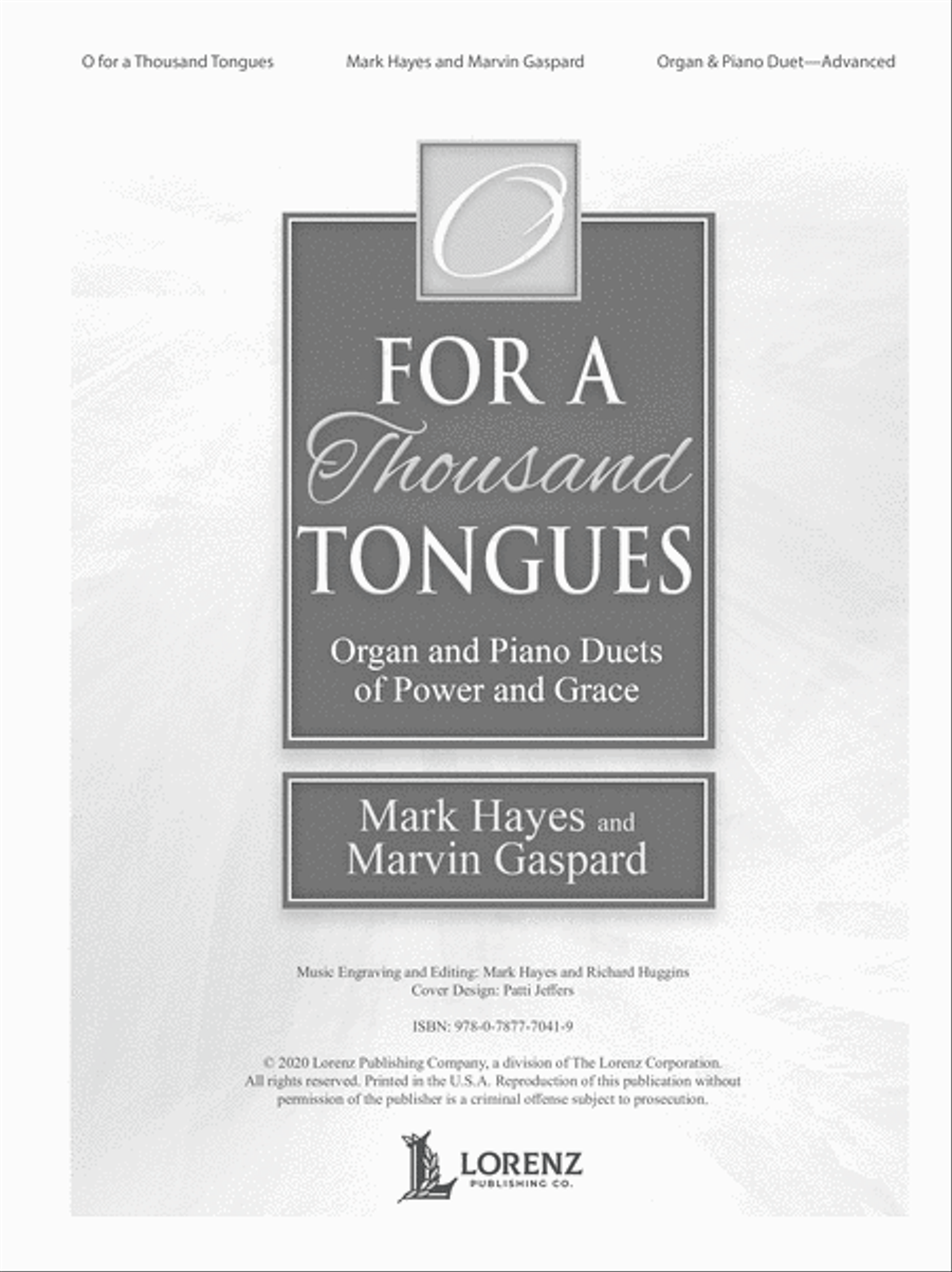 O for a Thousand Tongues Organ scores gallery preview page 2