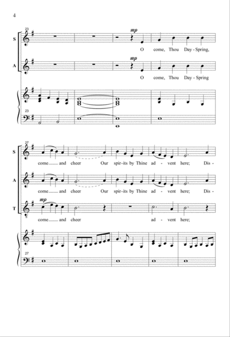 O Come, O Come Emmanuel O Come, O Come Emmanuel 4-Part scores gallery preview page 3