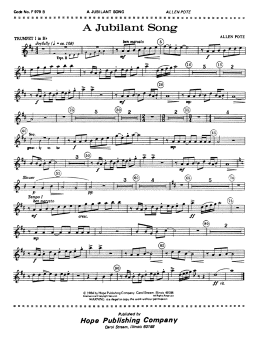 A Jubilant Song A Jubilant Song Choir scores gallery preview page 2