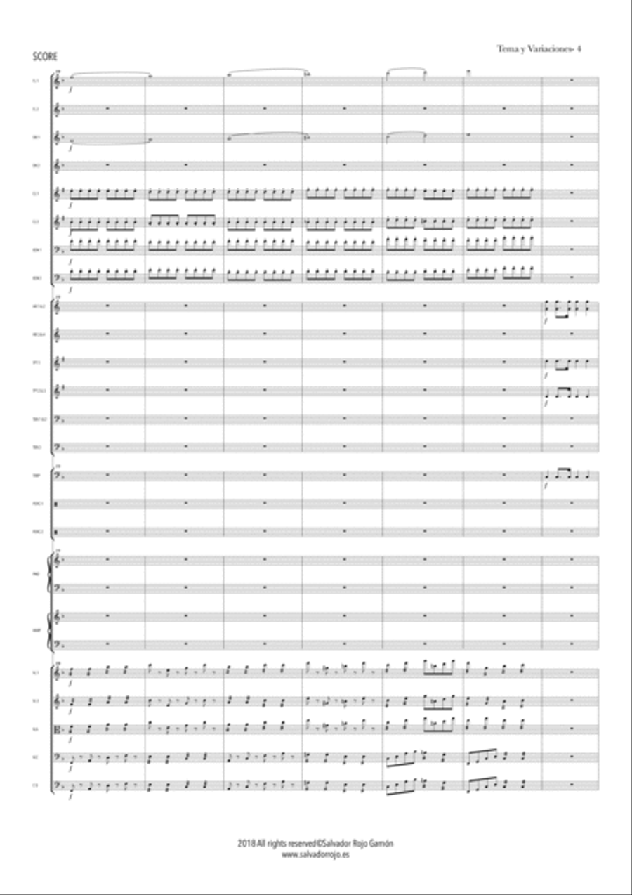 Tema y Variaciones Tema y Variaciones Full Orchestra scores gallery preview page 6