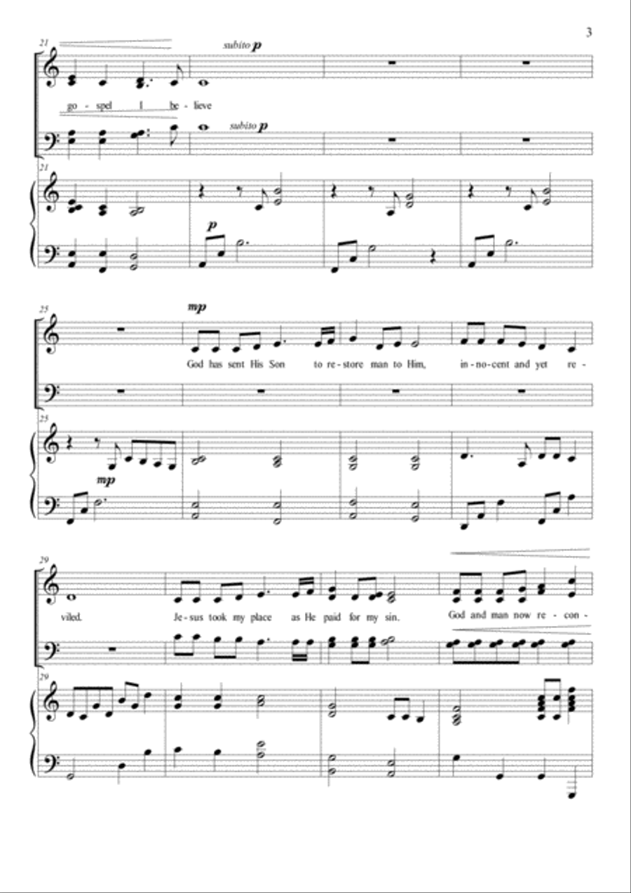 I Am Not Ashamed 4-Part scores gallery preview page 4