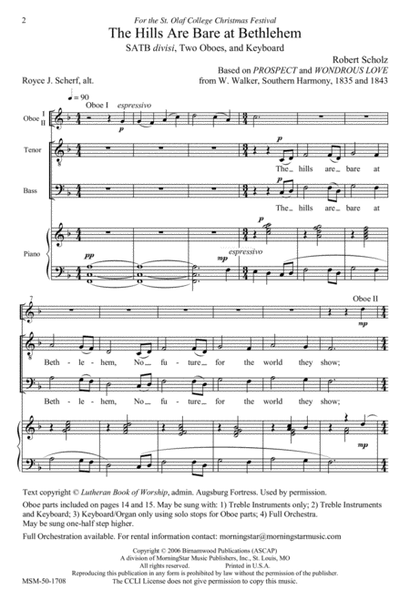 The Hills Are Bare at Bethlehem (Downloadable Choral Score)