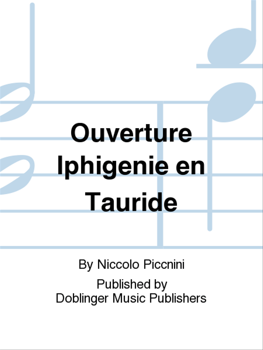 Ouverture Iphigenie en Tauride Orchestra scores gallery preview page 1