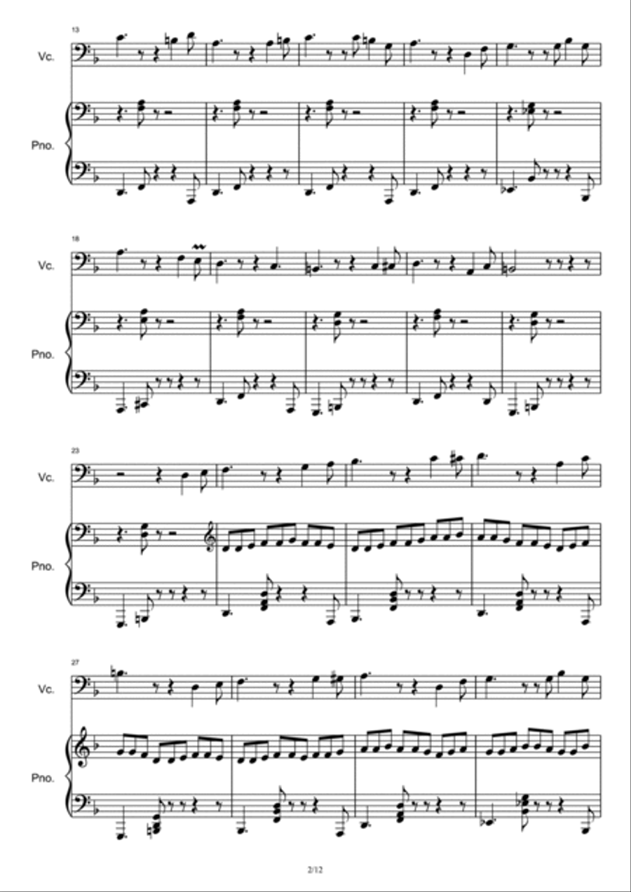 Jack Sparrow Jack Sparrow Piano Solo scores gallery preview page 2