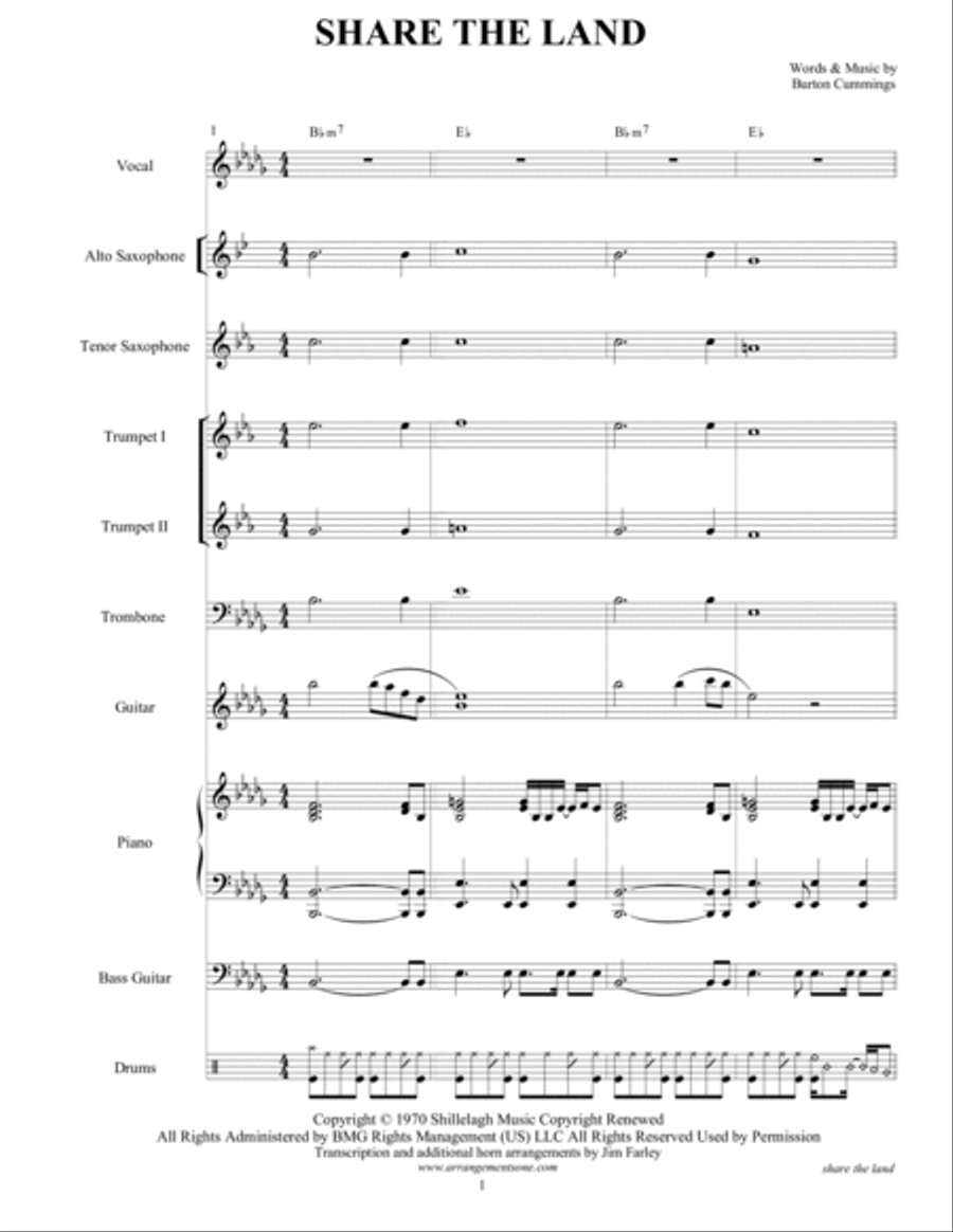Share The Land Large Ensemble scores gallery preview page 3