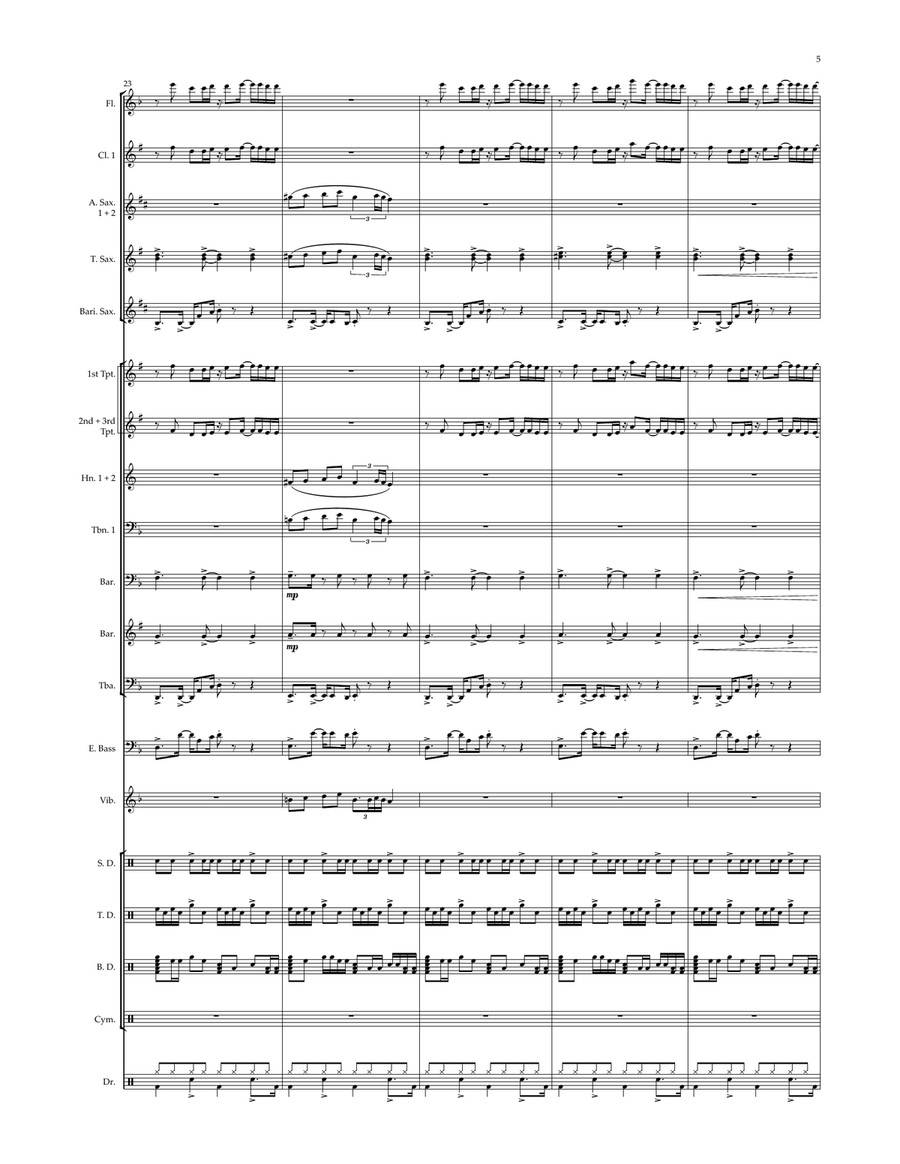 Espresso Marching Band scores gallery preview page 5