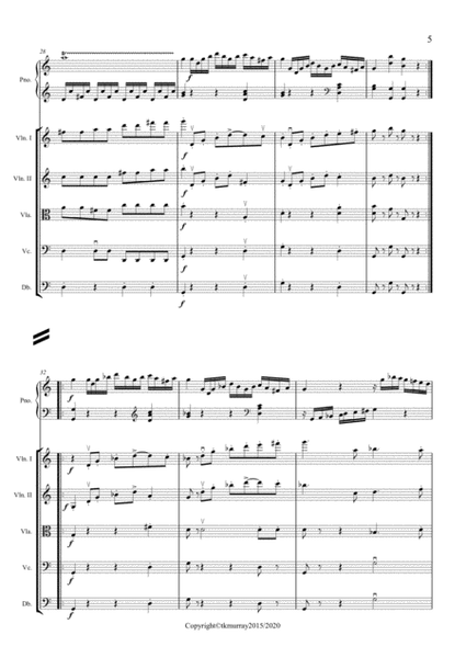 Mozart - Sonata K545 - Piano with String Orchestra/ Quartet