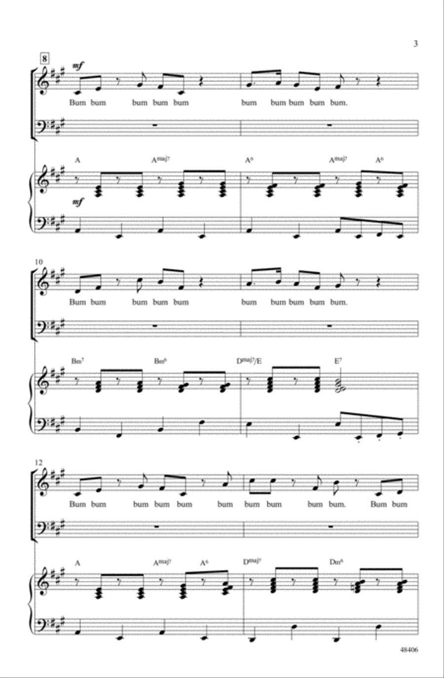 Theme from Elf Choir scores gallery preview page 2