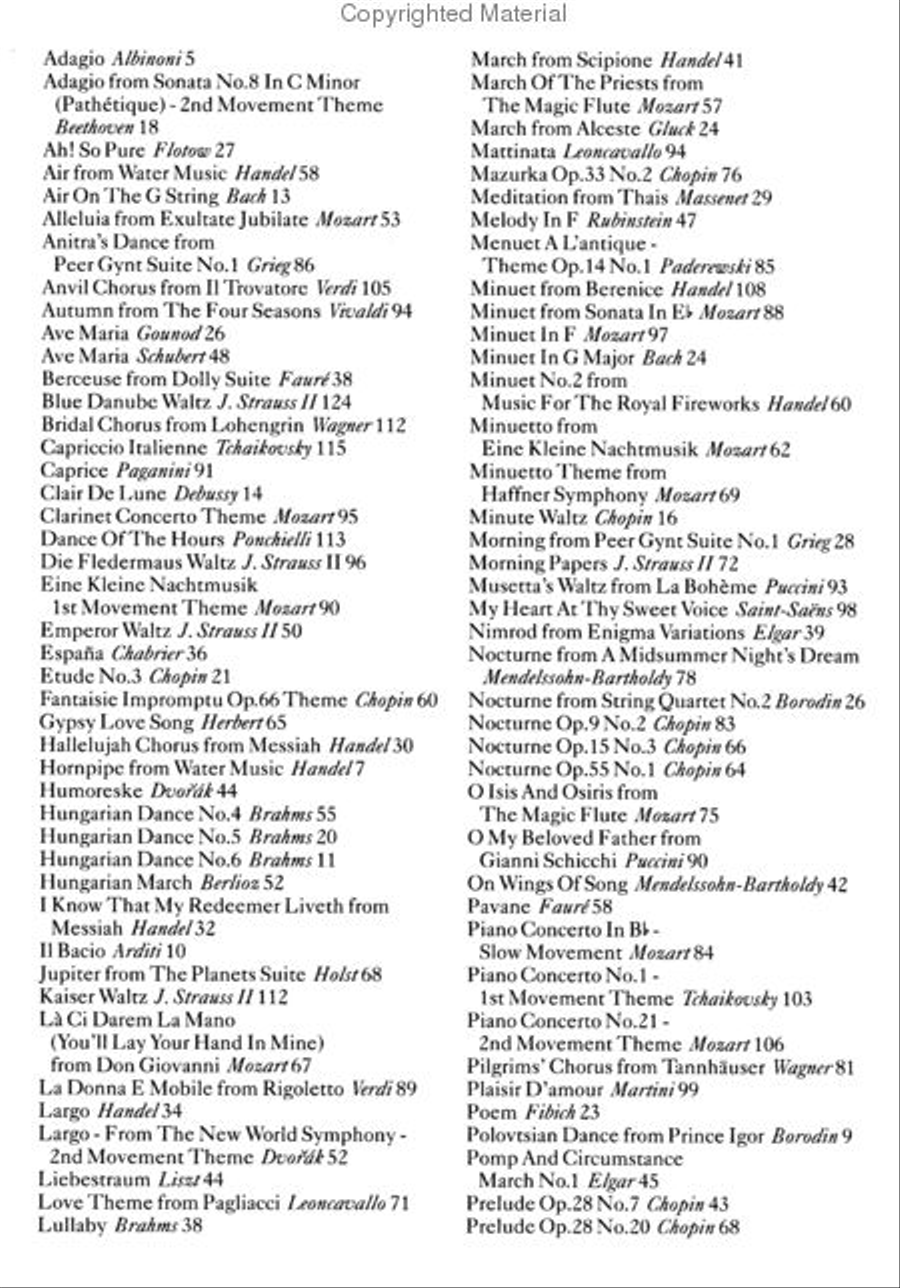 The Classical Music Fake Book Piano scores gallery preview page 2