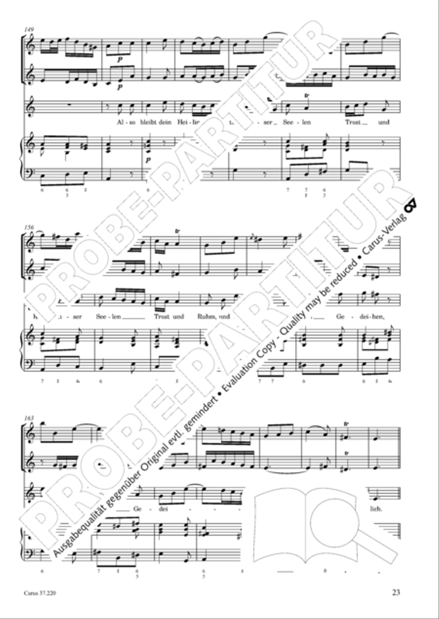 Fahre hin, du Lust der Welt Tenor Voice scores gallery preview page 25