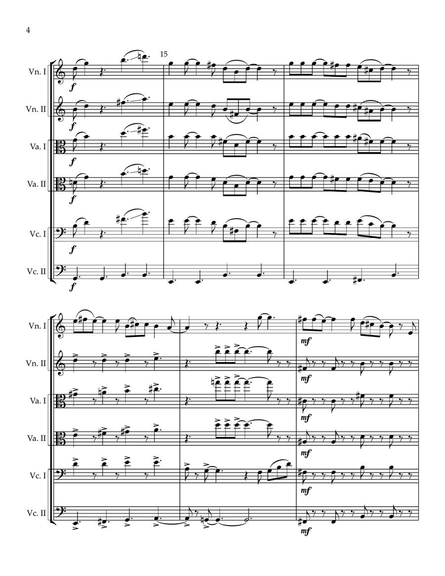Killer Queen Cello scores gallery preview page 4