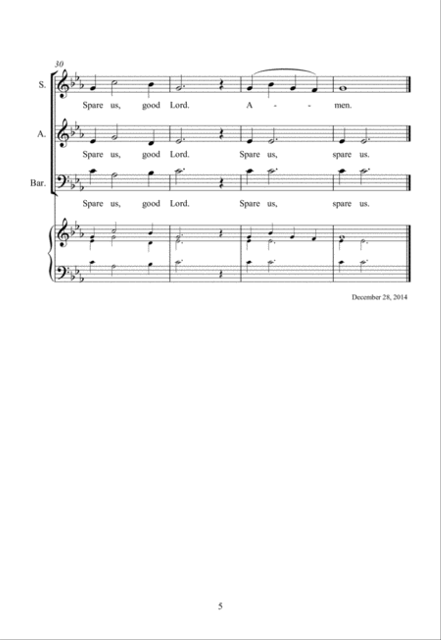 Ne reminiscaris Domine 3-Part scores gallery preview page 5