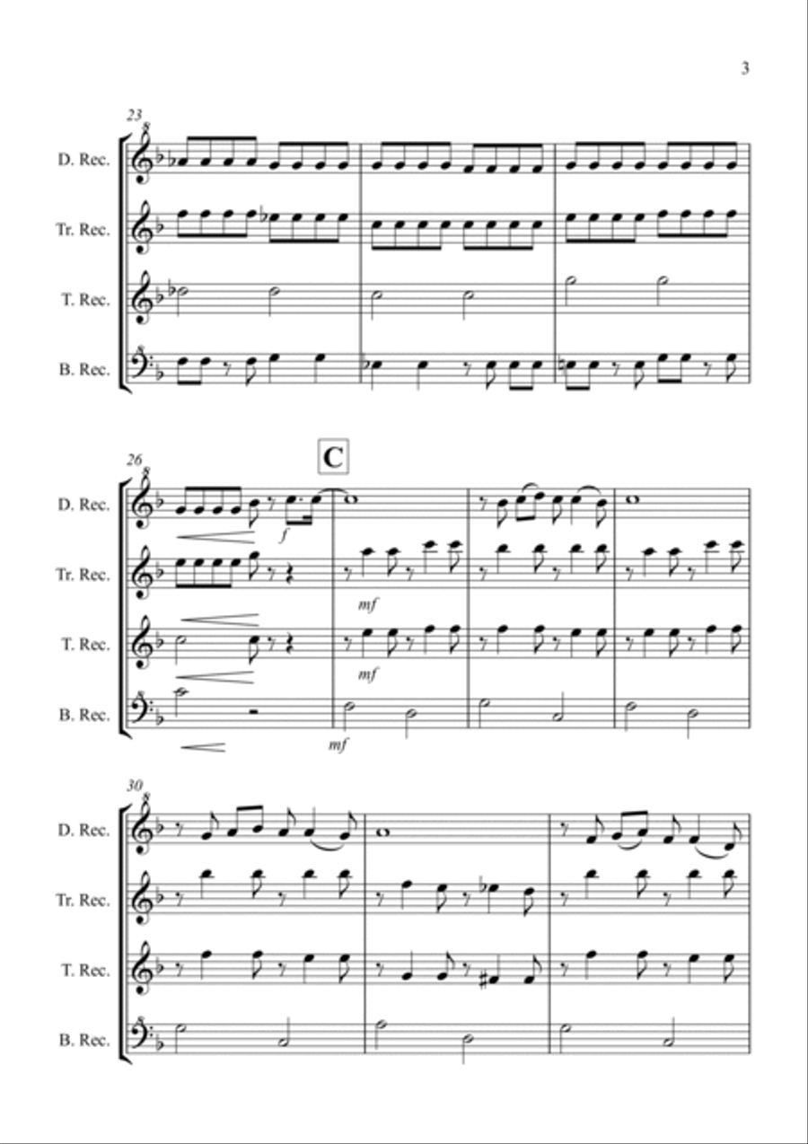 Blue Moon Blue Moon Recorder scores gallery preview page 3