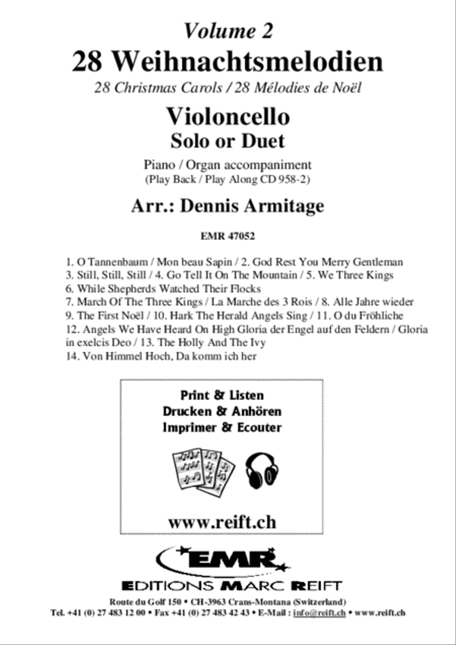 28 Weihnachtsmelodien Vol. 2 String Duet scores gallery preview page 2