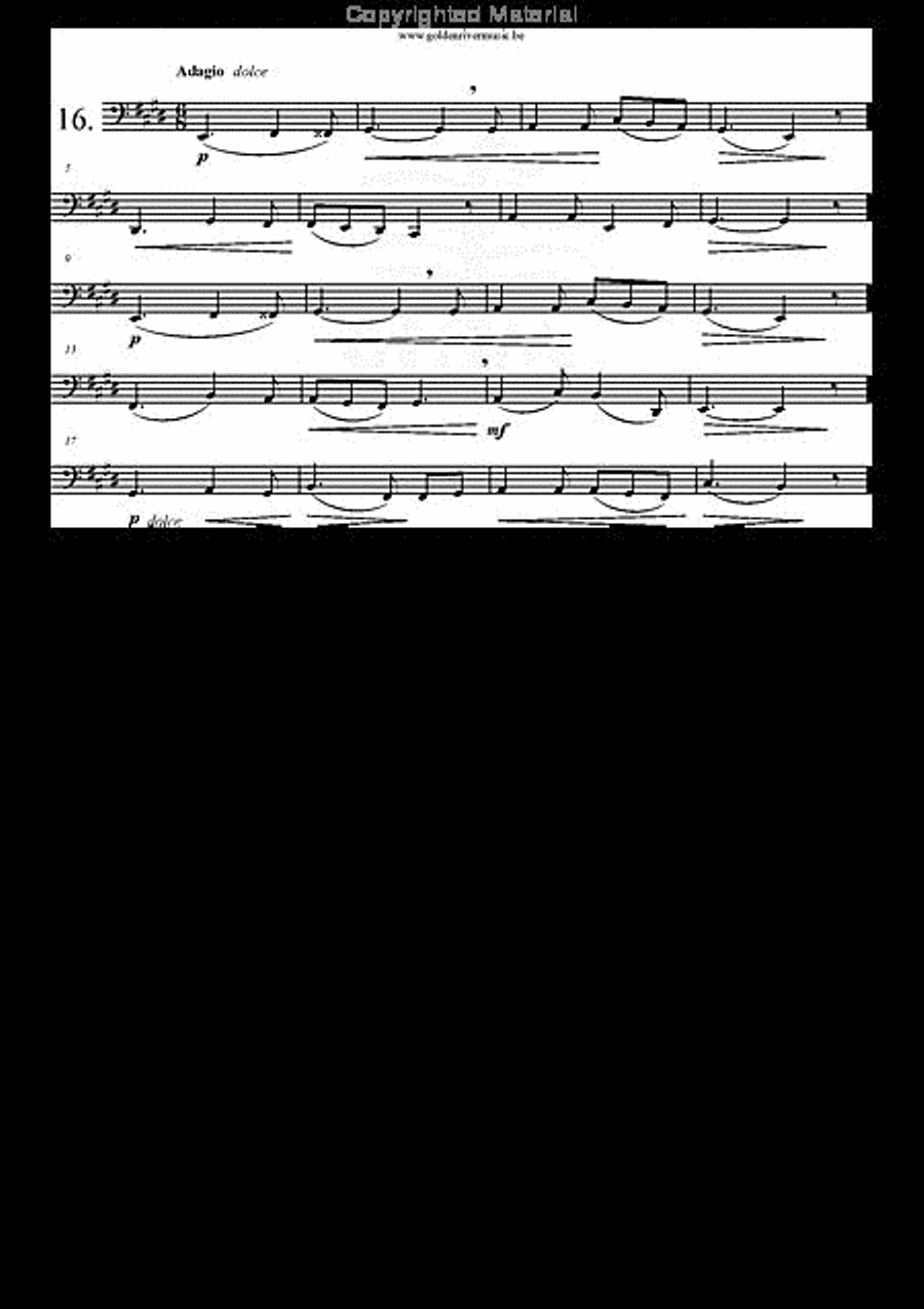 22 Etudes Melodiques Tuba scores gallery preview page 17