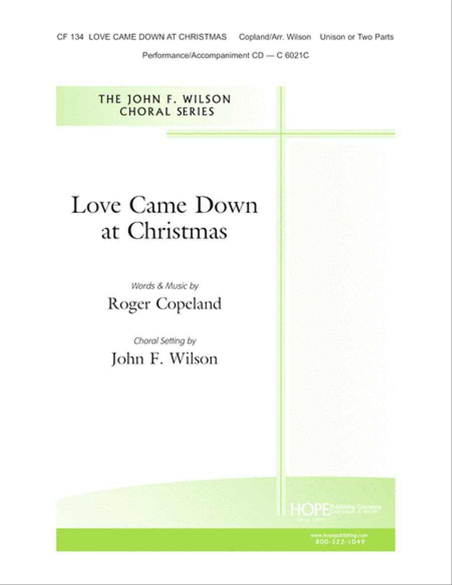 Love Came Down at Christmas Choir scores gallery preview page 1