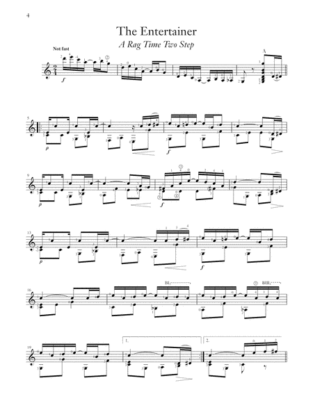 Joplin -- Selected Rags Transcribed for Guitar by Scott Joplin Acoustic Guitar - Sheet Music