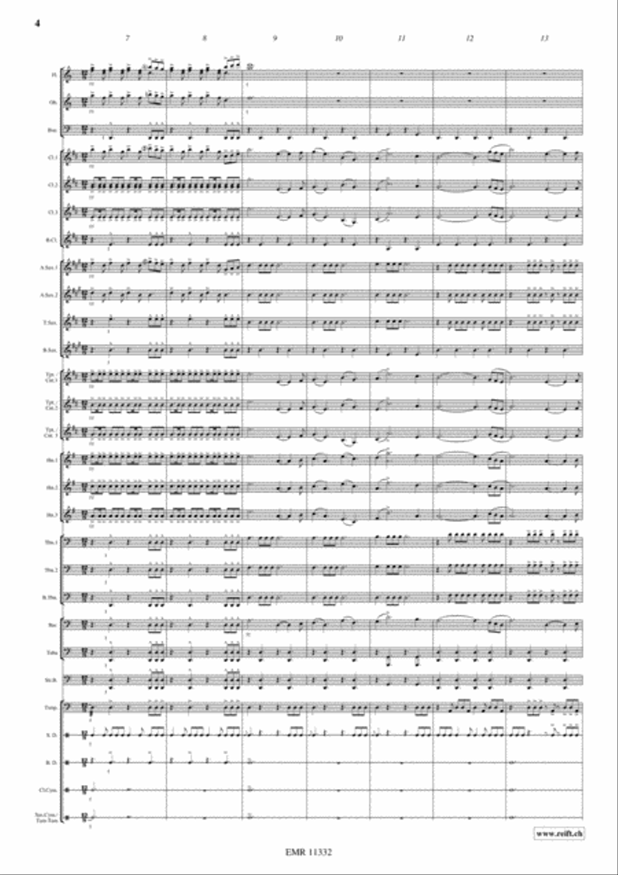 Cutthroat Island Concert Band scores gallery preview page 5