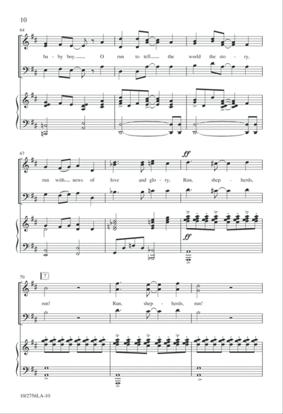Run, Shepherds, Run 3-Part scores gallery preview page 10