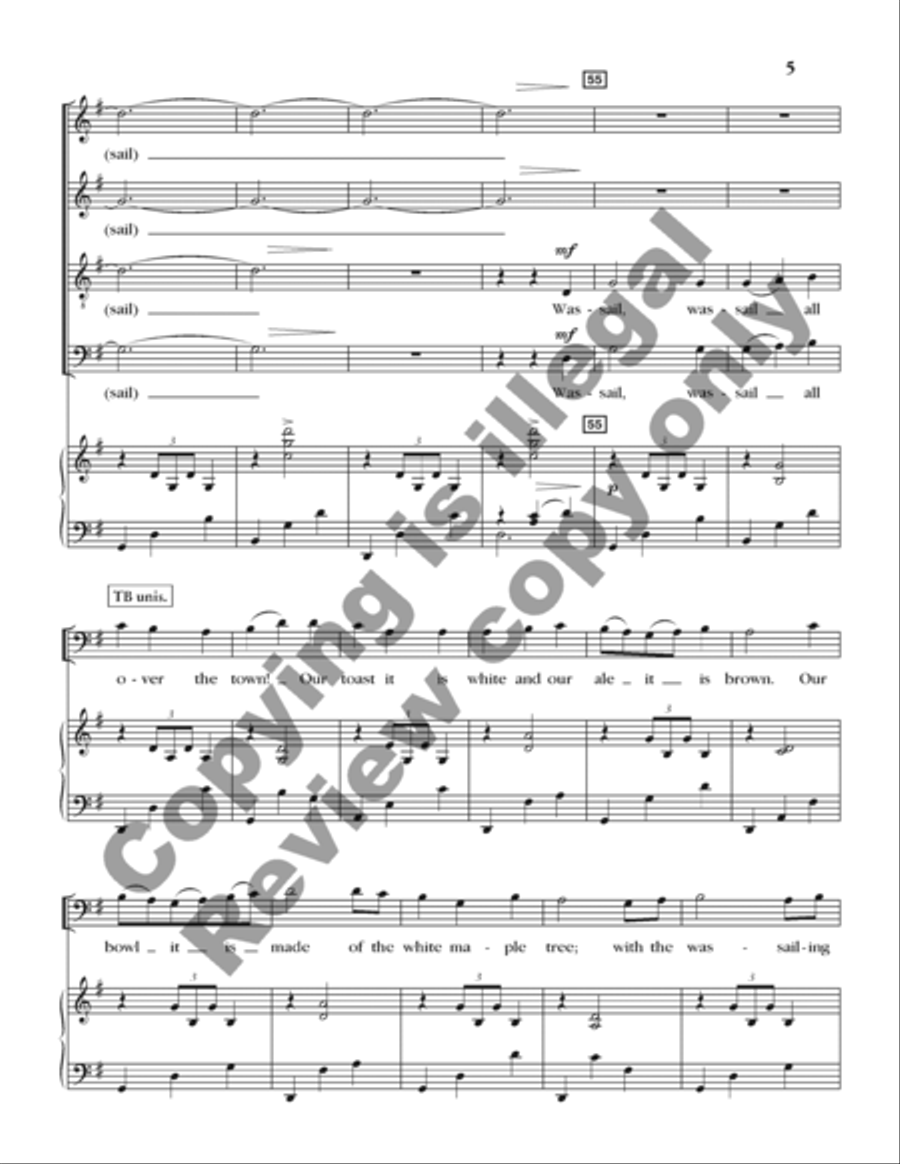 A Feast of Carols (Choral Score) 4-Part scores gallery preview page 17