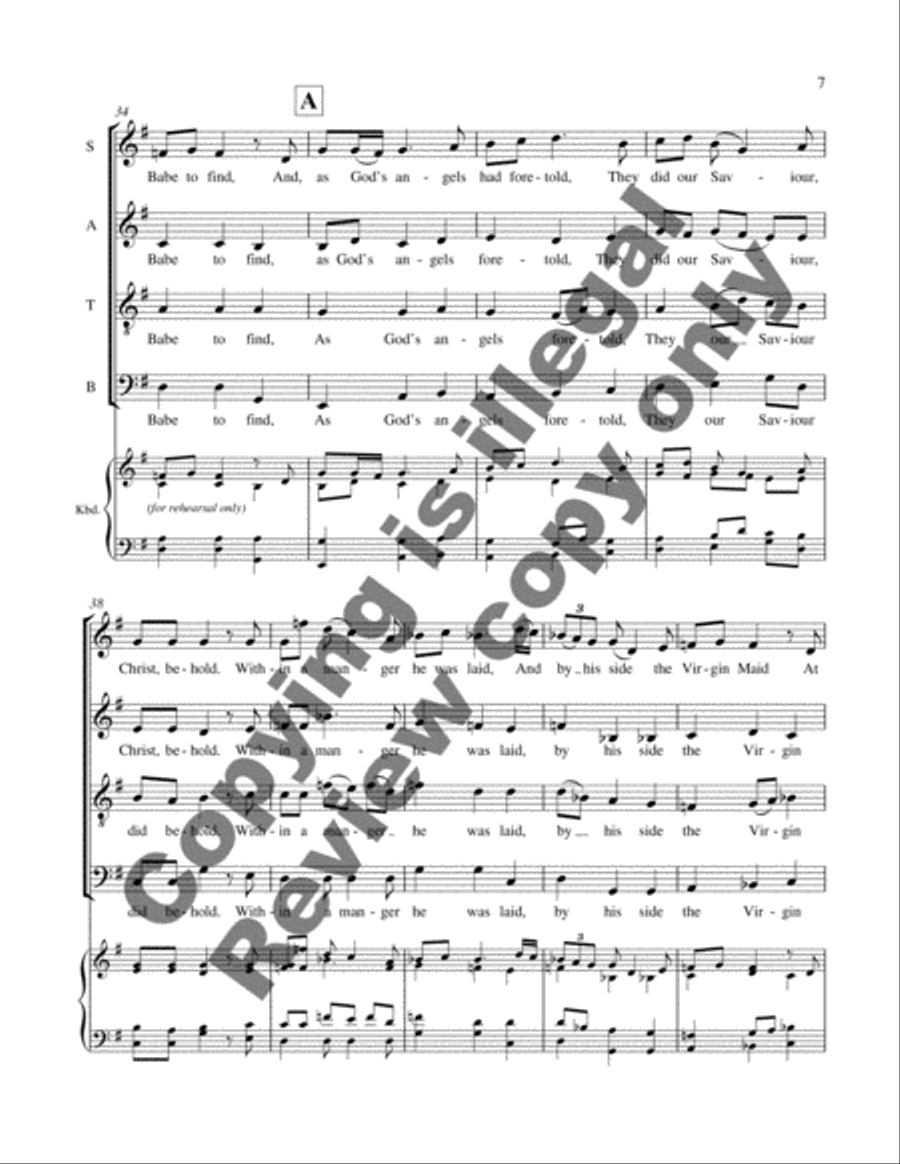 Two Irish Christmas Carols: 2. Good People All, This Christmastime 4-Part scores gallery preview page 10