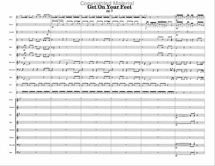 Get On Your Feet Percussion Ensemble scores gallery preview page 5
