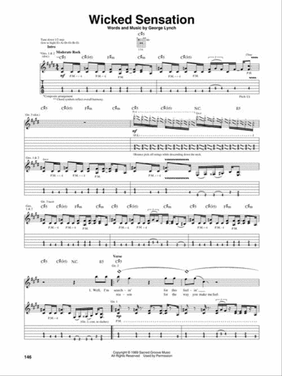 Best of George Lynch Electric Guitar scores gallery preview page 6