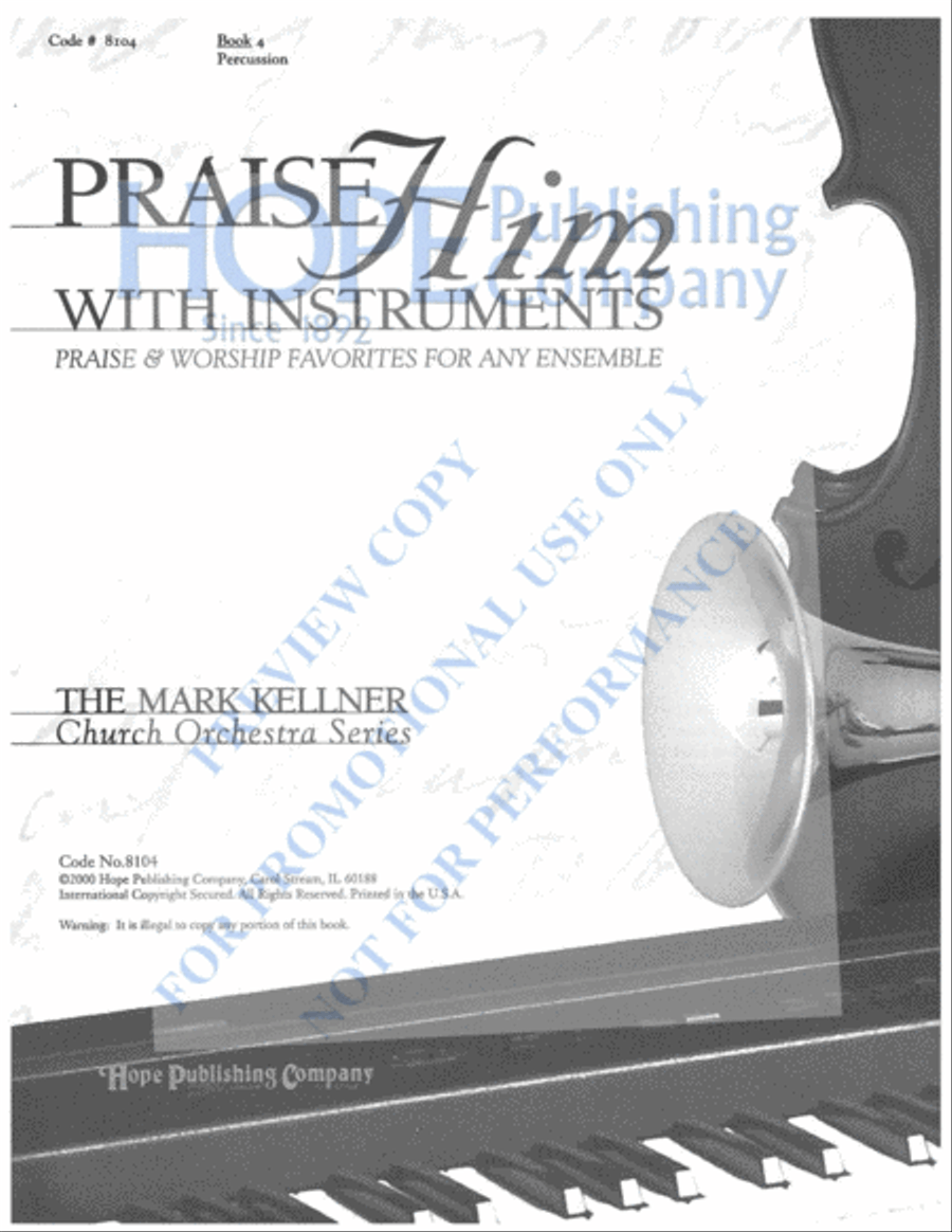 Praise Him with Instruments Orchestra scores gallery preview page 4