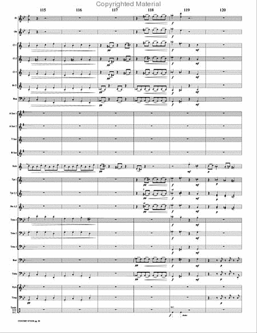 Concert Etude, Op. 49 Concert Band scores gallery preview page 23