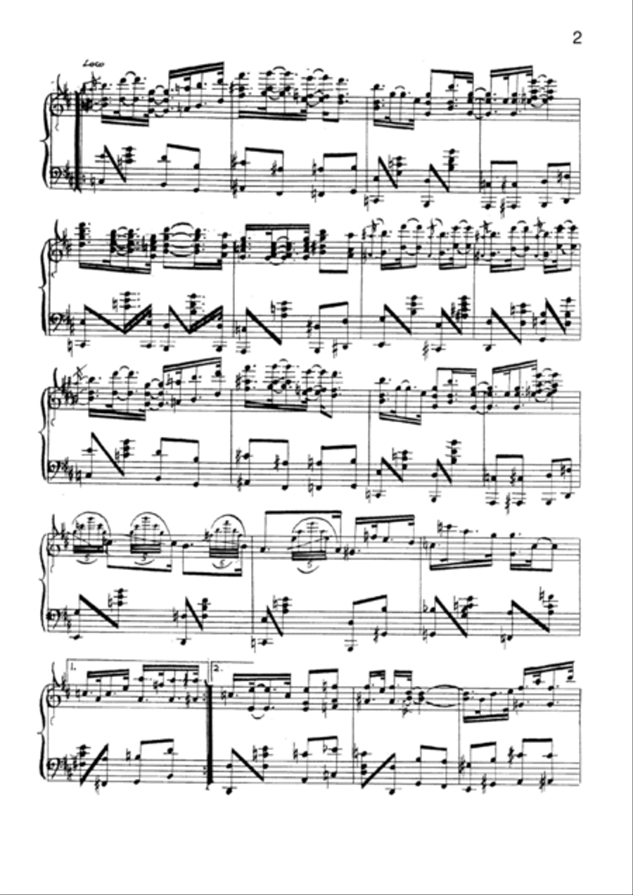 Sunday Night, Manhattan Piano Solo scores gallery preview page 2