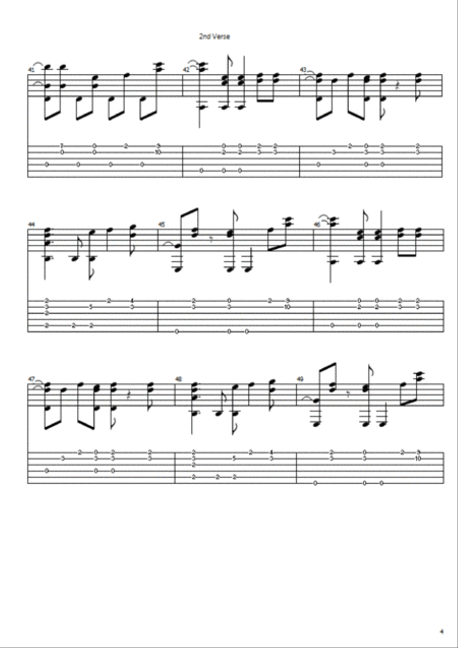 More Than This Guitar Tablature scores gallery preview page 4