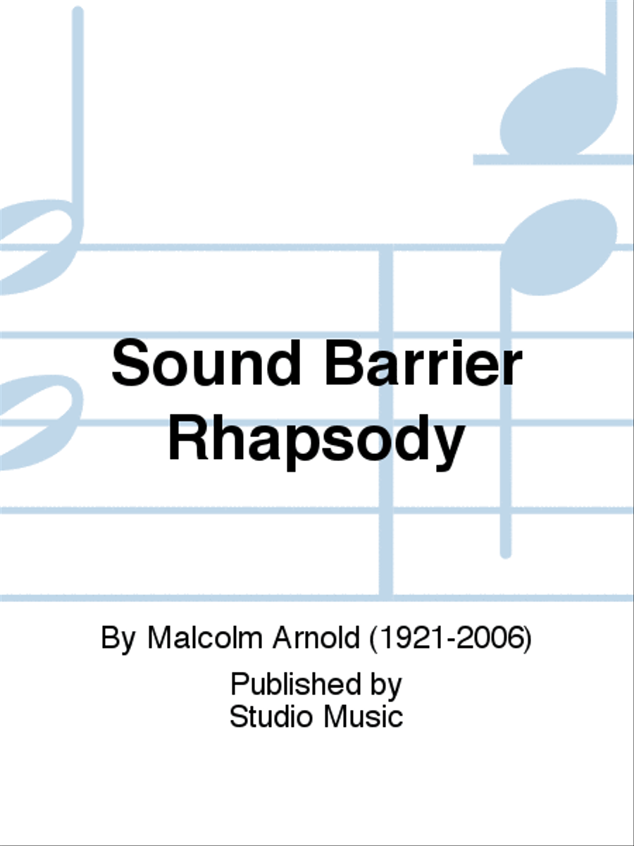 Sound Barrier Rhapsody Sound Barrier Rhapsody Concert Band scores gallery preview page 1