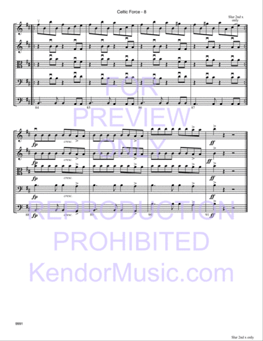 Celtic Force String Orchestra scores gallery preview page 9