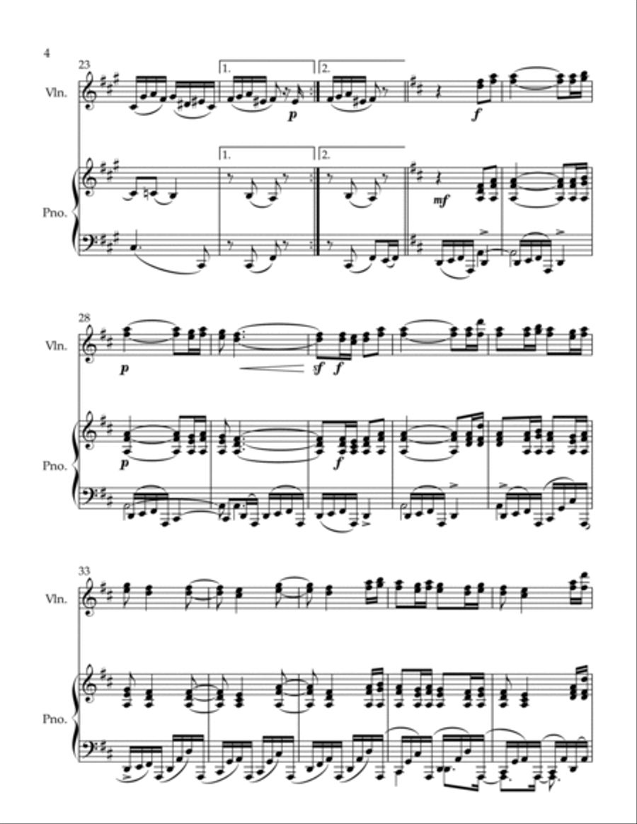 Polka #1 Polka #1 Violin Solo scores gallery preview page 4
