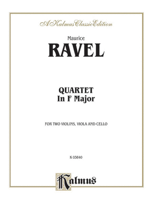 Book cover for String Quartet in F Major