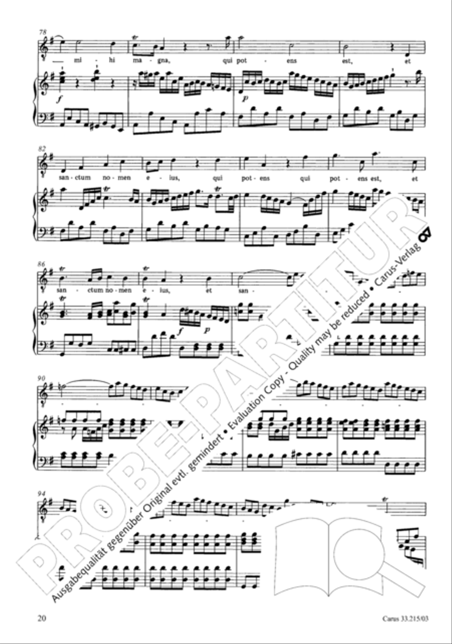 Magnificat Magnificat 4-Part scores gallery preview page 21